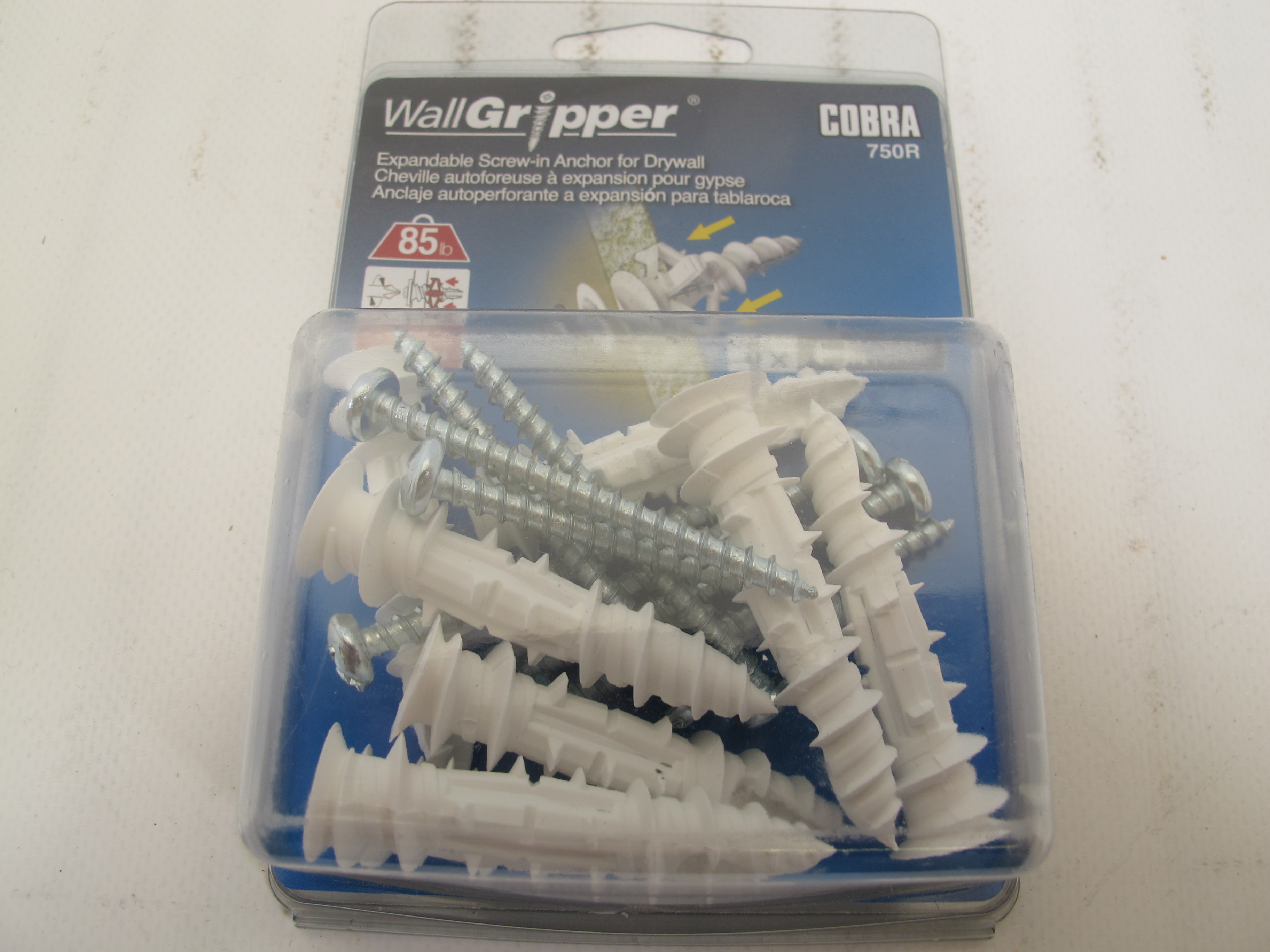 Cobra Wall Gripper Expandable ScrewIn Anchor for Drywall 8 Pack eBay